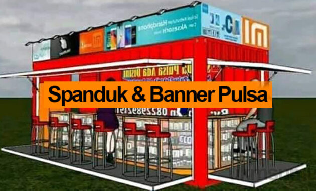 22 Contoh Spanduk Jual Pulsa bisa Diedit
