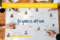 20 Fungsi Organisasi dalam Kegiatan Usaha