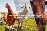 20 Usaha Ternak Modal 300 Ribu yang Menguntungkan