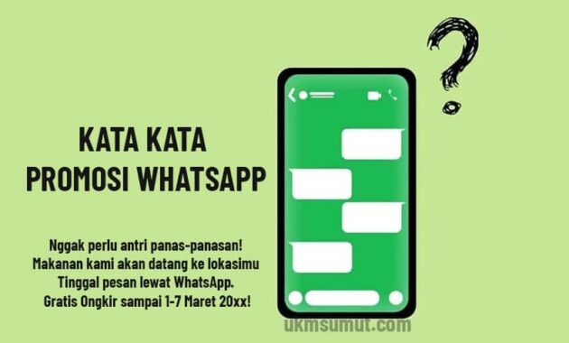 50 Kata Promosi WhatsApp yang Menarik Konsumen