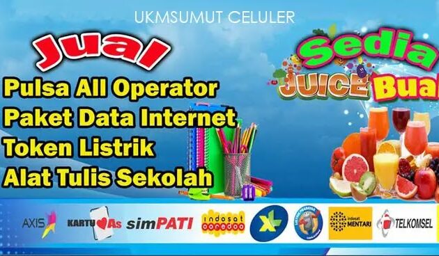 banner spanduk jualan pulsa